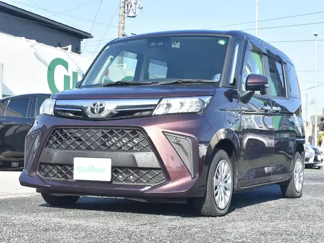 トヨタ ルーミー G 神奈川県 2021(令3)年 1.1万km プラムブラウンパールクリスタルシャイン  ワンオーナー /9型ディスプレイオーディオ/：AppleCarPlay/AndroidAuto/：地デジ/：外部入力USB/：バックカメラ/：ステアリングスイッチ/コンフォートパッケージ/：シートヒーター前席/：シートバックテーブル/前後ドラレコ/ビルトインETC/両側パワースライドドア/前後クリアランスソナー/スライドドアスクリーンサンシェード/LEDヘッドランプ/スマートアシスト/：衝突回避支援ブレーキ/：衝突警報/：車線逸脱警報/：路側逸脱警報/：誤発進抑制/：先行車発進お知らせ/：ふらつき警報/：標識認識/ーーーーーーーーーーーーーーーーー/スマートキー2個/保証書/取説/ナビ説/記録簿R4/5/6/(ディーラー整備）