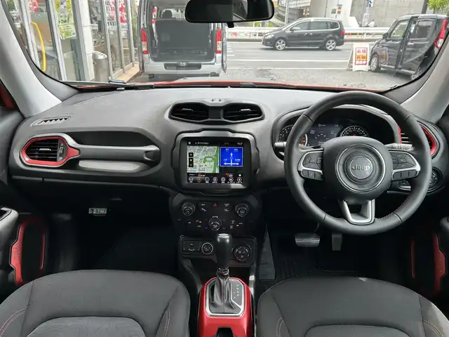 クライスラー・ジープ ジープ レネゲード トレイルホーク 東京都 2021(令3)年 4.2万km オレンジ ワンオーナー/純正ナビ/　フルセグTV/Bluetooth/AppleCarPlay/バックカメラ/純正前後ドライブレコーダー/純正17インチアルミホイール/クルーズコントロール/ブラインドスポットモニター/LEDヘッドライト/フォグランプ/オートライト/ビルトインETC2.0/コーナーセンサー/アイドリングストップ/ステアリングスイッチ/プッシュスタート/スマートキー/電動格納ミラー/ウインカーミラー/横すべり防止/純正フロアマット/ドアバイザー