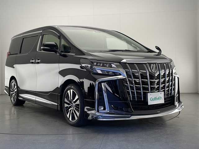 トヨタ アルファード S Cパッケージ 宮崎県 2020(令2)年 6.4万km ブラック 禁煙車/トヨタセーフティセンス/純正9型ディスプレイオーディオナビTV/（T-connect/CD/DVD/Bluetooth/フルセグTV)/純正リアフリップダウンモニター/純正ビルトイン2.0ETC/純正LEDオートライト/純正LEDフォグ/純正18インチアルミ/純正モデリスタエアロ/純正モデリスタマフラー/純正フロアマット/社外前後ドライブレコーダー/両側電動スライドドア/黒本革シート/アダプティブクルーズコントロール/プリクラッシュセーフティ/レーンディパーチャーアラート/オートマチックハイビーム/ブラインドスポットモニター/電子パーキング/オートホールド/サンルーフ/エグゼクティブパワーシート/前席パワーシート/エアシート/ウッドコンビ本革巻ハンドル/ウインカードアミラー/オート電動格納ミラー/ステアリングヒーター/スマートキー/プッシュエンジンスタート/スペアキー/取扱い説明書