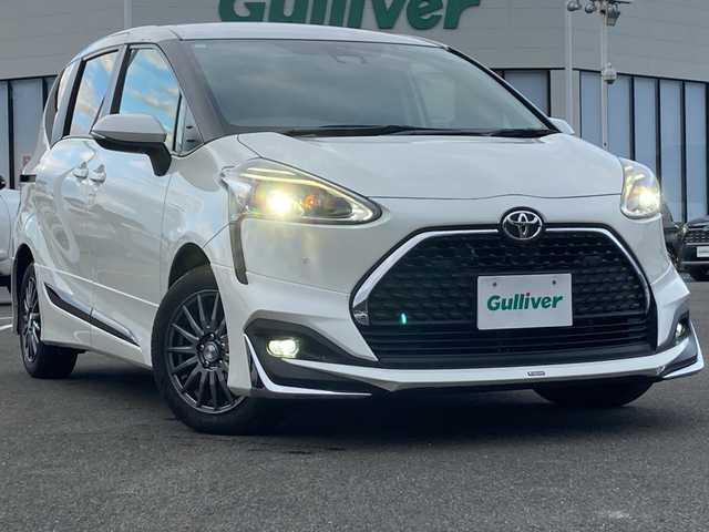 トヨタ シエンタ G クエロ 佐賀県 2019(令1)年 5.1万km ホワイトパールクリスタルシャイン モデリスタエアロ/純正ナビ/バックカメラ/両側パワースライドドア/プリクラッシュセーフティ/レーンキープアシスト/オートハイビーム/クリアランスソナー/ドライブレコーダー/ハーフレザーシート/プッシュスタート/スマートキー/LEDヘッドライト/フォグライト/社外アルミホイール
