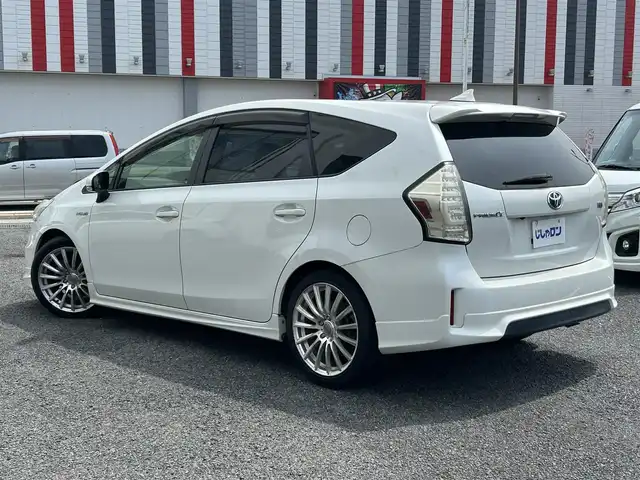 トヨタ プリウス α G 宮崎県 2012(平24)年 10万km ホワイトパールクリスタルシャイン /ナビ(NHBA-X62G)//TV/CD/DVD/Bluetooth//ビルトインETC//バックカメラ//オートライト//純正フロアマット//社外アルミホイール//ドアバイザー//プッシュスタート//電格ウィンカーミラー//ステアリングスイッチ
