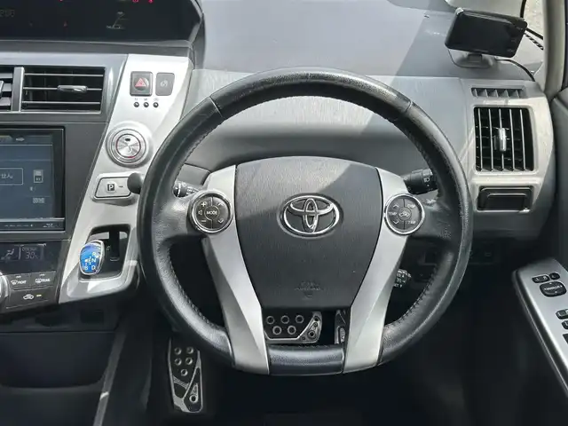 トヨタ プリウス α G 宮崎県 2012(平24)年 10万km ホワイトパールクリスタルシャイン /ナビ(NHBA-X62G)//TV/CD/DVD/Bluetooth//ビルトインETC//バックカメラ//オートライト//純正フロアマット//社外アルミホイール//ドアバイザー//プッシュスタート//電格ウィンカーミラー//ステアリングスイッチ