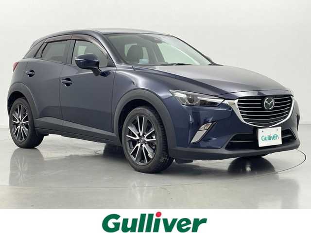 マツダ ＣＸ－３ 20S プロアクティブ 熊本県 2018(平30)年 5.2万km ディープクリスタルブルーマイカ 禁煙車　/純正ナビ（ＣＤ・ＤＶＤ・フルセグ・ＢＴ・ＳＤ）/バックカメラ　/純正前方ドライブレコーダー　/前後クリアランスソナー　/ＥＴＣ　/レーダークルーズコントロール　/衝突軽減ブレーキ　/ブラインドスポットモニター/横滑り防止/アイドリングストップ/パドルシフト/ヘッドアップディスプレイ/ハーフレザーシート/純正フロアマット/純正１８インチAW/オートライト/LEDヘッドライト/スマートキー/プッシュスタート/保証書/取扱説明書