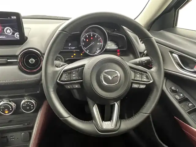 マツダ ＣＸ－３ 20S プロアクティブ 熊本県 2018(平30)年 5.2万km ディープクリスタルブルーマイカ 禁煙車　/純正ナビ（ＣＤ・ＤＶＤ・フルセグ・ＢＴ・ＳＤ）/バックカメラ　/純正前方ドライブレコーダー　/前後クリアランスソナー　/ＥＴＣ　/レーダークルーズコントロール　/衝突軽減ブレーキ　/ブラインドスポットモニター/横滑り防止/アイドリングストップ/パドルシフト/ヘッドアップディスプレイ/ハーフレザーシート/純正フロアマット/純正１８インチAW/オートライト/LEDヘッドライト/スマートキー/プッシュスタート/保証書/取扱説明書