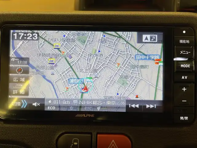 トヨタ ポルテ G 群馬県 2014(平26)年 1.5万km ダークブラウンマイカメタリック 安全装備/・横滑り防止装置/社外アルパインナビ/・AM/FM/CD/DVD/・Bluetooth/SD/TVフルセグ/バックカメラ/キセノンヘッドライト/フォグランプ/オートライト/片側電動スライドドア/ETC/D席シートヒーター/プッシュスタート/スマートキー/電動格納ドアミラー/ステアリングスイッチ