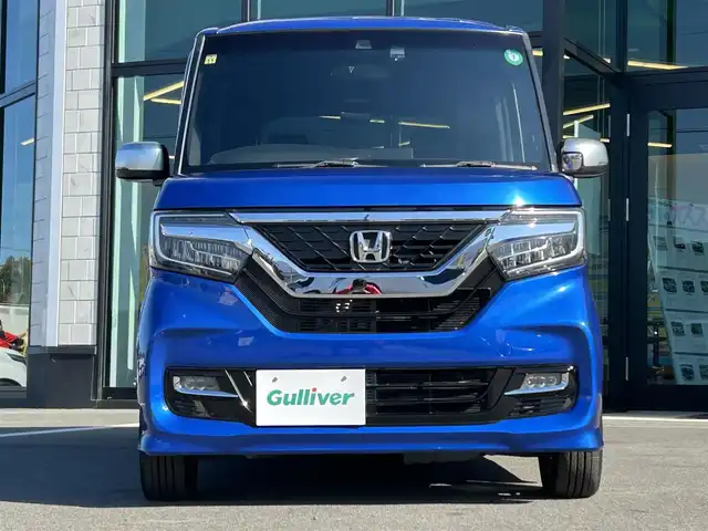 ホンダ Ｎ ＢＯＸ カスタム G L ホンダセンシング 愛媛県 2018(平30)年 5.7万km ブリリアントスポーティブルーメタリック2トーン 純正8型ナビ(Bluetooth/フルセグTV)/バックカメラ/両側電動スライド/ホンダセンシング/衝突被害軽減装置/車線逸脱防止装置/アダプティブクルーズコントロール/LEDヘッドライト/オートマチックハイビーム/アイドリングストップ/前後ドライブレコーダー/ドアバイザー/電格ミラー/ステアリングリモコン/USB入力端子/後席サンシェイド/現状サマー(純正AW)(155/65/R14)/YOKOHAMA BluEarth-RV RV03CK/禁煙車