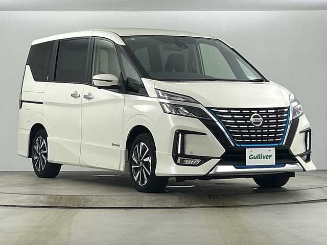 日産 セレナ e－パワー ハイウェイスター V 愛知県 2020(令2)年 5万km ブリリアントホワイトパール 禁煙車/純正10インチナビ/（CD/DVD/Bluetooth/フルセグTV/Blu-ray）/全方位カメラ/フリップダウンモニター/衝突軽減ブレーキ/プロパイロット/オートマチックハイビーム/レーンキープアシスト/追従式クルーズコントロール/ETC/前後ドライブレコーダー/両側パワースライドドア/純正16インチアルミホイール/純正フロアマット/スマートキー/スペアキー有/エンジンスターター/LEDヘッドライト