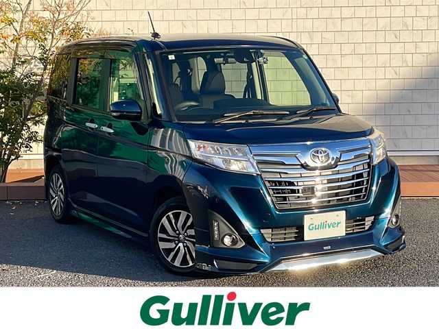 トヨタ ルーミー カスタムG S 茨城県 2017(平29)年 7.3万km レーザーブルークリスタルシャイン 純正ナビ/-BT/AM/FM/CD/TV　/衝突軽減システム　/フリップダウンモニター　/両側パワースライドドア /バックカメラ /コーナーセンサー /LEDヘッドライト /モデリスタエアロ /-フロント/サイド/リア/D席N席シートヒーター /前後ドライブレコーダー  /ETC/ウォークスルー/アイドリングストップ/サイドエアバッグ