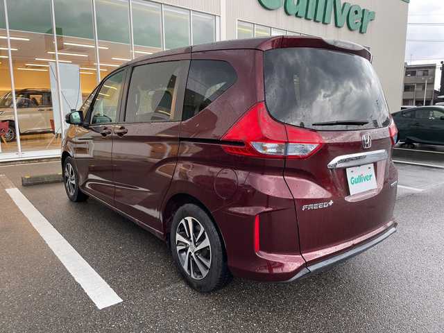 ホンダ フリード＋ ハイブリット EX 石川県 2017(平29)年 7万km ワイン 純正ナビ　フルセグＴＶ　バックカメラ　ＬＥＤヘッドライト　両側パワースライドドア　スマートキー　プッシュスタート　ハーフレザー　レーダークルーズ　ホンダセンシング　ＥＴＣ　シートヒーター