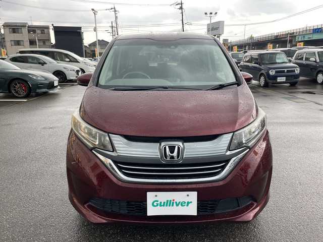 ホンダ フリード＋ ハイブリット EX 石川県 2017(平29)年 7万km ワイン 純正ナビ　フルセグＴＶ　バックカメラ　ＬＥＤヘッドライト　両側パワースライドドア　スマートキー　プッシュスタート　ハーフレザー　レーダークルーズ　ホンダセンシング　ＥＴＣ　シートヒーター