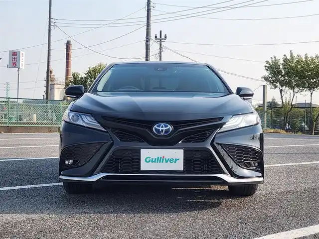 トヨタ カムリ WS 群馬県 2021(令3)年 1.1万km アティチュードブラックマイカ 〇純正ナビ/〇フルセグTV/〇バックカメラ/〇ビルトインETC/〇セーフティセンス/〇レーダークルーズコントロール/〇ブラインドスポットモニター/〇クリアランスソナー/〇パワーバッグドア/〇LEDヘッドランプ/〇オートライト/〇フォグランプ/〇純正17インチアルミ/〇合皮巻きステアリング/〇パドルシフト/〇左右独立オートエアコン/〇パワーシート/〇スマートエントリー/〇禁煙車