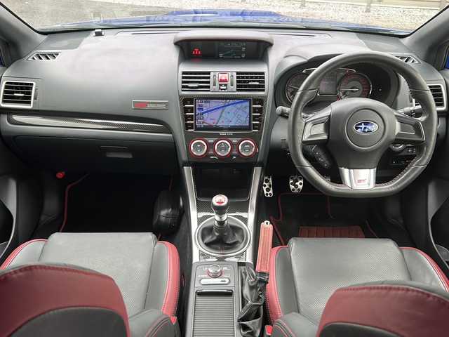スバル ＷＲＸ ＳＴＩ STI タイプS 千葉県 2017(平29)年 4.8万km WRブルーパール 純正ナビ/フルセグＴＶ/ＣＤ、ＤＶＤ、ＳＤ、ＵＳＢ、Ｂｌｕｅｔｏｏｔｈ/ワンオーナー/ＥＴＣ/ＤＩＡＴＯＮＥ　ＳＯＵＮＤ/レザーシート/シートヒーター/メモリシート/純正ＳＴＩエアロパーツ/純正アルミホイール/純正フロアマット/アドバンスドセーフティパッケージ/スペアキー/スマートキー