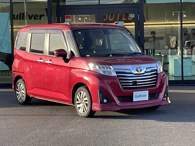 トヨタ ルーミー カスタムG S 鹿児島県 2017(平29)年 3.4万km マゼンタベリーマイカM 衝突被害軽減システム/純正ナビ（NSCD-W66）Bluetooth/CD/SDナビ/バックカメラ/フロントドライブレコーダー/両側パワースライドドア/クルーズコントロール/LEDオートライト/純正14インチアルミホイール/アイドリングストップ/スマートキー