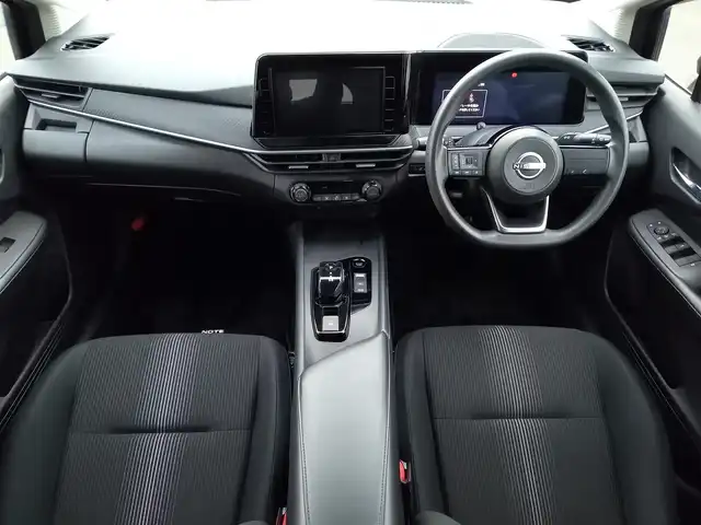 日産 ノート X 福井県 2021(令3)年 3.6万km オーロラフレアブルーパール 純正SDナビ/（フルセグTV/Bluetooth/CD/FM/AM)/ステアリングリモコン/オートホールドブレーキ/標識検知機能/レーンキープアシスト/エマージェンシーブレーキ/オートライト/純正フロアマット/ETC/電動格納ミラー/コーナーセンサー前後