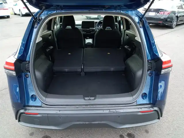 日産 ノート X 福井県 2021(令3)年 3.6万km オーロラフレアブルーパール 純正SDナビ/（フルセグTV/Bluetooth/CD/FM/AM)/ステアリングリモコン/オートホールドブレーキ/標識検知機能/レーンキープアシスト/エマージェンシーブレーキ/オートライト/純正フロアマット/ETC/電動格納ミラー/コーナーセンサー前後