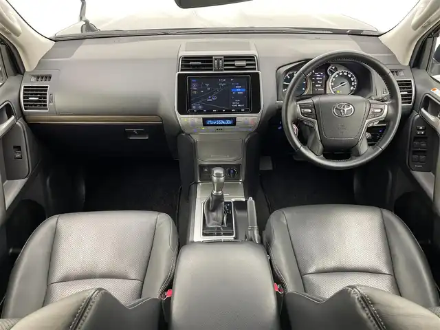 トヨタ ランドクルーザー プラド TX Lパッケージ マットブラED 宮城県 2022(令4)年 3.8万km ブラック 純正９型ナビ/黒革シート/シートヒーター／ベンチレーション/アダプティブクルーズコントロール/前後クリアランスソナー/ルーフレール/専用１８インチＡＷ/フルセグＴＶ/バックモニター/ビルトインETC/Ｂｌｕｅｔｏｏｔｈオーディオ/前席パワーシート/LEDヘッドランプ/フォグランプ/禁煙車