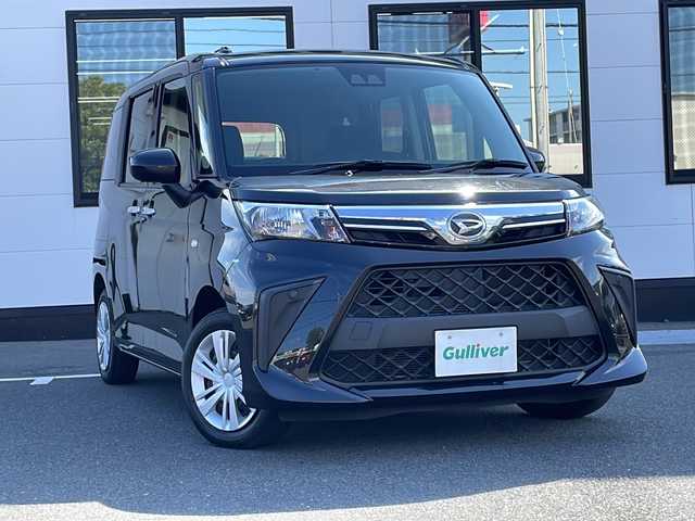 ダイハツ トール X 山口県 2021(令3)年 5万km ブラックマイカメタリック 純正SDナビ【NMZK-W72D2】/・Bluetooth機能/・CD/DVD再生/・AM/FMラジオ/・iPod接続/・USB入力端子/・SD再生/・交通情報/・ハンズフリー通話機能/バックカメラ/片側パワースライドドア/スマートキー/プッシュスタート/ETC/前席ドリンクホルダー/サイドマーカーランプ/スマートアシスト/・衝突回避支援ブレーキ/・衝突警報機能/・ブレーキ制御付誤発進抑制機能/・車線逸脱警報機能/・路外逸脱抑制機能/・ふらつき警報/・先行車発進お知らせ機能/・標識認識機能/盗難防止装置