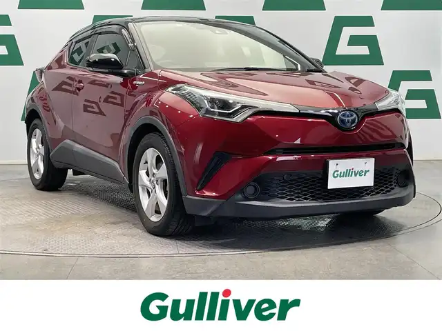 トヨタ Ｃ－ＨＲ S LEDパッケージ 鹿児島県 2018(平30)年 4.9万km ブラック/センシュアルレッドマイカ 2トーン 純正ナビ/(フルセグTV/Bluetooth/DVD/CD)/バックカメラ/Toyota Safety Sense/　・プリクラッシュセーフティ/　・レーンディパーチャーアラート（ステアリング制御機能付）/　・オートマチックハイビーム/　・レーダークルーズコントロール/電動パーキングブレーキ/ブレーキホールド/ドライブレコーダー/ETC/LEDヘッドライト/LEDシーケンシャルフロントターンランプ/純正アルミホイール/純正フロアマット