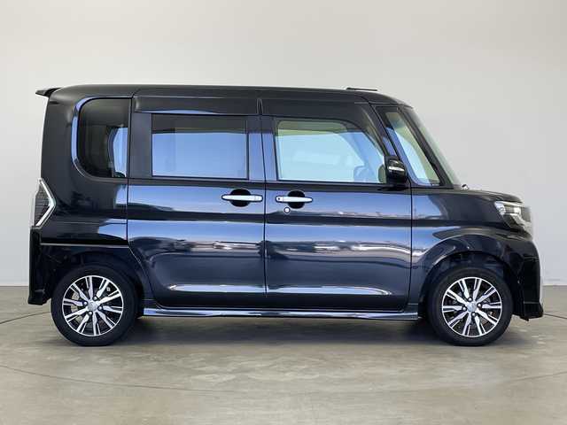 ダイハツ タント カスタム X トップED SA Ⅲ 新潟県 2017(平29)年 3.2万km ブラックマイカメタリック 社外ナビ　/バックカメラ　/Bluetooth/CD/DVD/フルセグＴＶ　/片側パワースライドドア　/スマートキ―　/ＬＥＤヘッドライト　/ハーフレザーシート　/Ｄ席シートヒーター　/オートライト/衝突軽減システム　/アイドリングストップ
