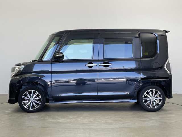 ダイハツ タント カスタム X トップED SA Ⅲ 新潟県 2017(平29)年 3.2万km ブラックマイカメタリック 社外ナビ　/バックカメラ　/Bluetooth/CD/DVD/フルセグＴＶ　/片側パワースライドドア　/スマートキ―　/ＬＥＤヘッドライト　/ハーフレザーシート　/Ｄ席シートヒーター　/オートライト/衝突軽減システム　/アイドリングストップ