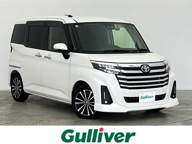 トヨタ ルーミー カスタムG－T 宮城県 2021(令3)年 3.7万km パールホワイトⅢ 両側パワースライドドア/純正ナビ/(AM/FM/CD/DVD/TV/SD/BT)/全方位カメラ/ビルトインETC/前後ドライブレコーダー/レーダークルーズコントロール/プッシュスタート/スマートキー/スペアキー/オートライト/オートマチックハイビーム/LEDヘッドライト/フォグランプ/ヘッドライトレベライザー/ドアバイザー/純正フロアマット/純正15インチアルミホイール