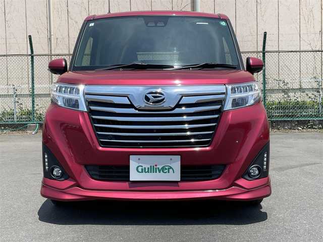 ダイハツ トール カスタムG リミテッド SAⅢ 東京都 2019(平31)年 4.7万km マゼンタベリーマイカM 純正ナビ/パノラミックビュー/後席モニター/衝突回避支援/車線逸脱警報機能/クリアランスソナー/クルーズコントロール/両側電動ドア/シートヒーター/アイドリングストップ/ETC/ドライブレコーダー
