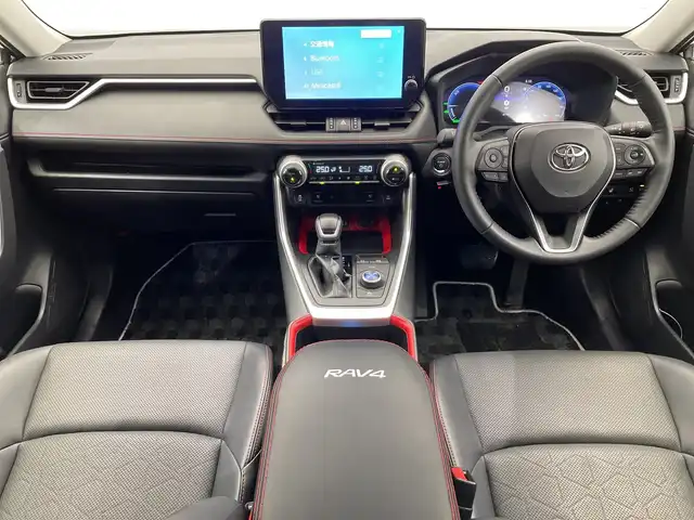 トヨタ ＲＡＶ４ 栃木県 2023(令5)年 4.1万km アティチュードブラックマイカ 純正ナビ/(フルセグTV/Bluetooth/USB)/4WD/バックカメラ/トヨタセーフティーセンス/・衝突軽減ブレーキ/・車線逸脱警報/・オートマチックハイビーム/・先行車発進お知らせ機能/ETC2.0/パワーシート/シートヒーター/シートエアコン/ルーフレール/オートライト/LEDヘッドライト/横滑り防止装置/フォグランプ/スマートキー/プッシュスタート/ステアリングスイッチ/革巻きステアリング/ウィンカーミラー/電動格納ミラー/純正18インチアルミホイール/社外フロアマット/デジタルインナーミラー/ステアリングヒーター