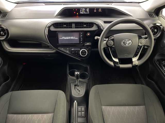 トヨタ アクア S スタイルブラック 岐阜県 2021(令3)年 4.9万km ダークブルーマイカ 純正7インチナビ/　(AM/FM/CD/DVD/Bluetooth/フルセグTV)/パノラミックビューモニター/トヨタセーフティセンス/プリクラッシュセーフティ/レーンディパーチャーアラート/オートマチックハイビーム/コーナーセンサー/パーキングサポートブレーキ/LEDヘッドライト/フォグランプ/スマートキー/スペアキー/電格ミラー/純正フロアマット