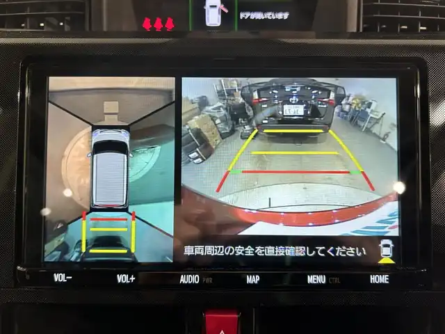 トヨタ ルーミー G 愛知県 2022(令4)年 0.8万km ファイアークォーツレッドM 純正９インチＳＤナビ　/(AM/FM/CD・DVD再生/フルセグTV/SD/Bluetooth)/パノラマミックビューモニター　/トヨタセーフティセンス　/　　-プリクラッシュセーフティ/　　-レーントレーシングアシスト/　　-レーダークルーズコントロール/　　-先行車発進お知らせ機能/両側パワースライドドア　/シートヒーター　/ビルトインＥＴＣ　/ソナー　/ＵＳＢ接続　/純正フロアマット　/LEDヘッドライト