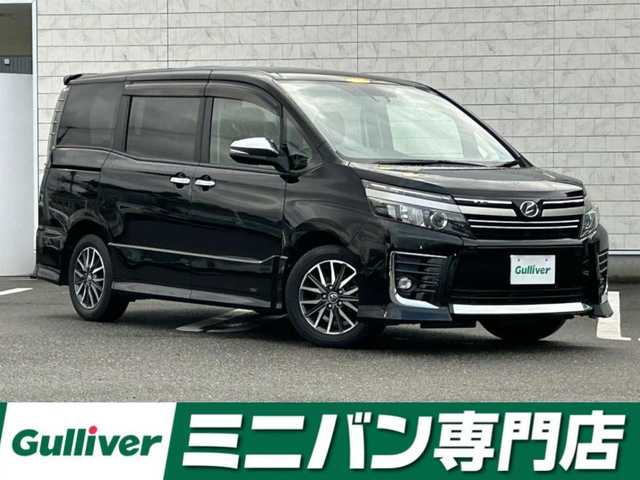 トヨタ ヴォクシー ZS 煌Ⅱ 福岡県 2016(平28)年 4.1万km ブラック 純正10型SDナビ(フルセグTV/CD/DVD/BT)バックモニタートヨタセーフティセンスレーンキープアシストオートマチックハイビーム両側パワスラETC純正LEDヘッドライト純正フロアマット純正16インチアルミホイールプッシュスタートスマートキー