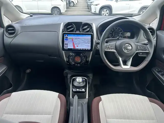 日産 ノート e－パワーオーテック 大阪府 2018(平30)年 4.5万km ガーネットレッド ９インチナビ　/フルセグ　/Bluetooth/全方位カメラ　/デジタルインナーミラー　/レーダークルーズコントロール　/前後コーナーセンサー　/ＥＴＣ　/スマートキー　/ＬＥＤヘッドライト　/マット　/サイドバイザー