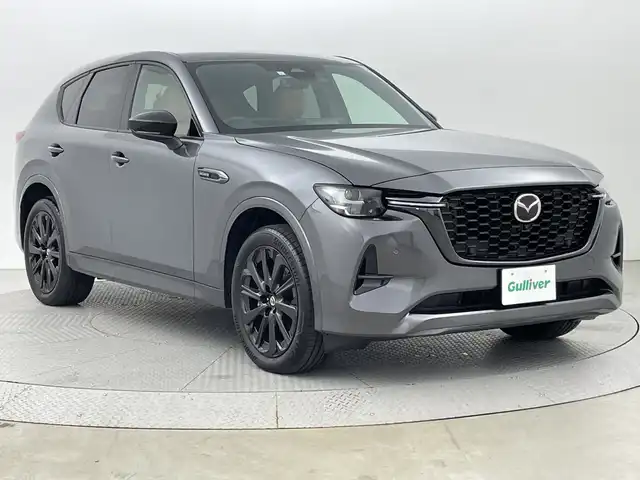 マツダ ＣＸ－６０ XD HV プレミアムスポーツ 新潟県 2023(令5)年 1.7万km マシーングレープレミアムM 4WD/サンルーフ/BOSEプレミアムサウンド/i-Activesense/純正SDナビ/(AM/FM/SD/フルセグ/Bluetooth)/全方位モニター/前後ドライブレコーダー/パワーバックドア/レーダークルーズコントロール/LEDオートライト/全席シートヒーター/前席エアシート/前席パワーシート/茶革シート/純正20インチアルミホイール/ブラインドスポットモニター/ステアリングヒーター/クリアランスソナー/置くだけ充電/スマートキー/ETC