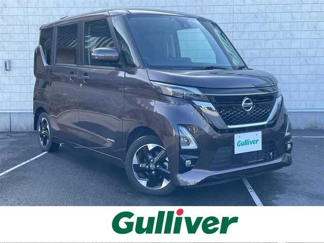 日産 ルークス HWS X プロパイロットED 静岡県 2022(令4)年 2.9万km アッシュブラウンM 純正9インチナビゲーション/（フルセグTV・Bluetooth・SD）/両側パワースライドドア/衝突被害軽減システム/プロパイロット/快適パックA/LEDヘッドライト/オートハイビーム/オートライト/シートヒーター/Sportsモード/ISOFIX