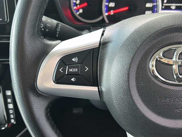 トヨタ ルーミー カスタムG 広島県 2019(令1)年 2.8万km ブラックマイカメタリック 禁煙車/スマートアシスト/・プリクラッシュセーフティ/・LDA/・オートマチックハイビーム/・先行車発進お知らせ/クリアランスソナー/クルーズコントロール/イクリプス７型ナビ（AVN-P9W）/・CD/DVD/DTV/Bluetooth/SD/MUSICJUKE/バックカメラ/両側パワースライドドア/革巻きステアリング/ステアリングスイッチ/オートライト/LEDヘッドライト/フォグランプ/純正ドライブレコーダー（DRT-H68A）/ビルトインETC/スマートキー/プッシュスタート/スペアキー/純正14インチアルミホイール/純正フロアマット/ドアバイザー