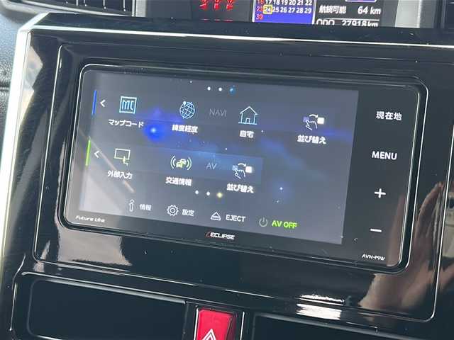 トヨタ ルーミー カスタムG 広島県 2019(令1)年 2.8万km ブラックマイカメタリック 禁煙車/スマートアシスト/・プリクラッシュセーフティ/・LDA/・オートマチックハイビーム/・先行車発進お知らせ/クリアランスソナー/クルーズコントロール/イクリプス７型ナビ（AVN-P9W）/・CD/DVD/DTV/Bluetooth/SD/MUSICJUKE/バックカメラ/両側パワースライドドア/革巻きステアリング/ステアリングスイッチ/オートライト/LEDヘッドライト/フォグランプ/純正ドライブレコーダー（DRT-H68A）/ビルトインETC/スマートキー/プッシュスタート/スペアキー/純正14インチアルミホイール/純正フロアマット/ドアバイザー