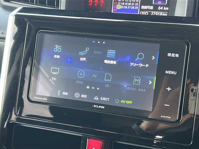トヨタ ルーミー カスタムG 広島県 2019(令1)年 2.8万km ブラックマイカメタリック 禁煙車/スマートアシスト/・プリクラッシュセーフティ/・LDA/・オートマチックハイビーム/・先行車発進お知らせ/クリアランスソナー/クルーズコントロール/イクリプス７型ナビ（AVN-P9W）/・CD/DVD/DTV/Bluetooth/SD/MUSICJUKE/バックカメラ/両側パワースライドドア/革巻きステアリング/ステアリングスイッチ/オートライト/LEDヘッドライト/フォグランプ/純正ドライブレコーダー（DRT-H68A）/ビルトインETC/スマートキー/プッシュスタート/スペアキー/純正14インチアルミホイール/純正フロアマット/ドアバイザー
