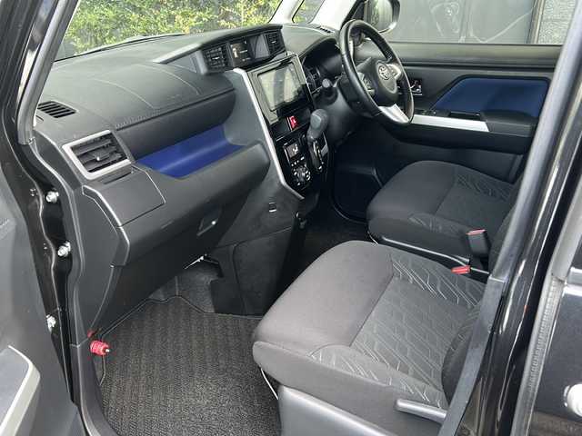 トヨタ ルーミー カスタムG 広島県 2019(令1)年 2.8万km ブラックマイカメタリック 禁煙車/スマートアシスト/・プリクラッシュセーフティ/・LDA/・オートマチックハイビーム/・先行車発進お知らせ/クリアランスソナー/クルーズコントロール/イクリプス７型ナビ（AVN-P9W）/・CD/DVD/DTV/Bluetooth/SD/MUSICJUKE/バックカメラ/両側パワースライドドア/革巻きステアリング/ステアリングスイッチ/オートライト/LEDヘッドライト/フォグランプ/純正ドライブレコーダー（DRT-H68A）/ビルトインETC/スマートキー/プッシュスタート/スペアキー/純正14インチアルミホイール/純正フロアマット/ドアバイザー