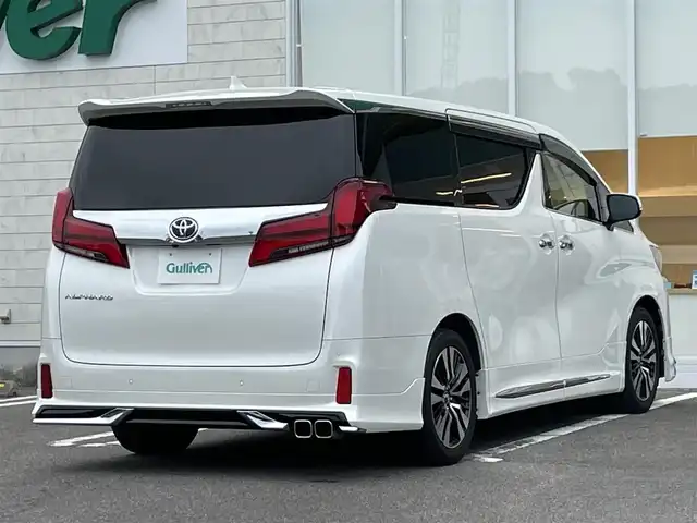トヨタ アルファード S Cパッケージ 宮崎県 2018(平30)年 7.7万km ホワイトパールクリスタルシャイン アルパイン11インチナビ/（CD/DVD/AM/FM/BT)/フルセグTV/バックカメラ/アルパイン12.8型フリップダウンモニタ/両側パワースライドドア/パワーバックドア/モデリスタフルエアロ/サンルーフ/D席/N席/2列目パワーシート/D席/N席シートシーター/D席/N席シートクーラー/ステアリングヒーター/レーダークルーズコントロール/ビルトインETC