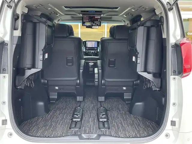 トヨタ アルファード S Cパッケージ 宮崎県 2018(平30)年 7.7万km ホワイトパールクリスタルシャイン アルパイン11インチナビ/（CD/DVD/AM/FM/BT)/フルセグTV/バックカメラ/アルパイン12.8型フリップダウンモニタ/両側パワースライドドア/パワーバックドア/モデリスタフルエアロ/サンルーフ/D席/N席/2列目パワーシート/D席/N席シートシーター/D席/N席シートクーラー/ステアリングヒーター/レーダークルーズコントロール/ビルトインETC