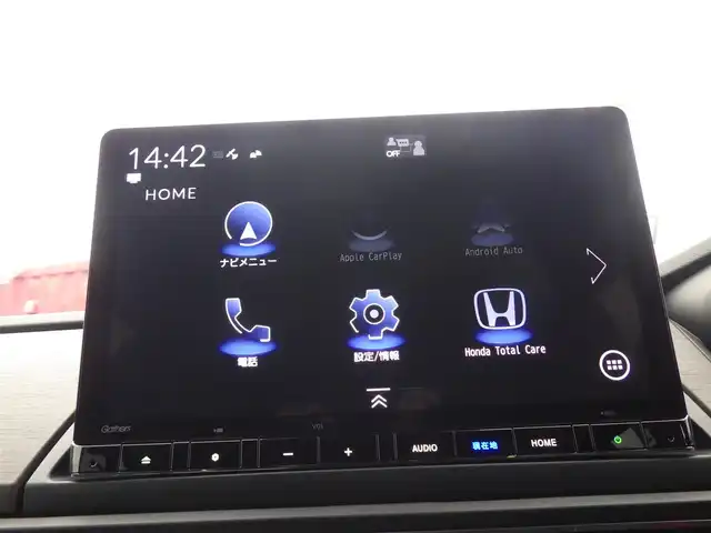 ホンダ オデッセイ ハイブリッド e:HEVアブソルート 千葉県 2024(令6)年 0.1万km プレミアムヴィーナスブラックP 純正11.4インチナビ/・フルセグTV/CD/DVD/SD/USB/HDMI/Bluetooth/マルチビューカメラ/ビルトインETC/両側パワースライドドア/電子パーキングブレーキ/BREAK　HOLD機能/ハーフレザーシート/全席パワーシート/シートヒーター/電動オットマン/革巻きステアリング/ステアリングリモコン/純正17インチアルミホイール/純正LEDヘッドライト/純正LEDフォグライト/純正フロアマット/新車保証書/取扱説明書/スペアキー１本/ホンダセンシング/・アダプティブクルーズコントロール/・衝突軽減ブレーキシステム/・路外逸脱抑制システム/・先行車発進お知らせ機能/・ブラインドスポットモニター/・標識認識機能