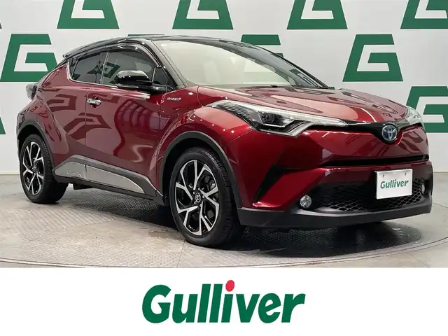 トヨタ Ｃ－ＨＲ G LEDエディション 鹿児島県 2018(平30)年 5.4万km ブラック/センシュアルレッドマイカ 2トーン 禁煙車　/純正ナビ　/バックカメラ　/トヨタセーフティセンス/レーンキープアシスト/ブラインドスポットモニター　/追従型クルーズコントロール/前後コーナーセンサー/前席シートヒーター/LEDヘッドライト/オートライト/オートマチックハイビーム/ETC/純正フロアマット/ドアバイザー/純正アルミホイール/電動パーキングブレーキ/オートブレーキホールド
