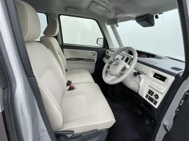 ダイハツ ムーヴ キャンバス G メイクアップ リミテッド　SAⅢ 熊本県 2019(平31)年 5万km スムースグレーマイカメタリック/プラムブラウンクリスタルマイカ 2トーン 禁煙車/衝突被害軽減ブレーキ/社外ナビTV/（CN-RA04WD/CD/DVD/Bluetooth/フルセグTV)/社外ETC/純正LEDオートライト/純正LEDフォグ/純正セキュリティアラーム/純正フロアマット/両側電動スライドドア/全方位モニター/スマートアシストIII/・衝突軽減ブレーキ/・衝突回避支援ブレーキ/・誤発進抑制機能/・車線逸脱警報機能/・先行車発進お知らせ/・ふらつき警報機能/オートマチックハイビーム/クリアランスソナー/オートエアコン/リアプライバシーガラス/スマートキー/プッシュエンジンスタート/新車時保証書/取扱い説明書
