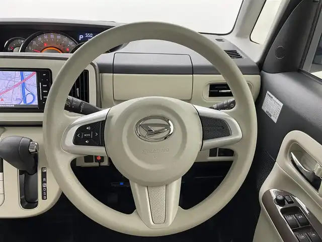 ダイハツ ムーヴ キャンバス G メイクアップ リミテッド　SAⅢ 熊本県 2019(平31)年 5万km スムースグレーマイカメタリック/プラムブラウンクリスタルマイカ 2トーン 禁煙車/衝突被害軽減ブレーキ/社外ナビTV/（CN-RA04WD/CD/DVD/Bluetooth/フルセグTV)/社外ETC/純正LEDオートライト/純正LEDフォグ/純正セキュリティアラーム/純正フロアマット/両側電動スライドドア/全方位モニター/スマートアシストIII/・衝突軽減ブレーキ/・衝突回避支援ブレーキ/・誤発進抑制機能/・車線逸脱警報機能/・先行車発進お知らせ/・ふらつき警報機能/オートマチックハイビーム/クリアランスソナー/オートエアコン/リアプライバシーガラス/スマートキー/プッシュエンジンスタート/新車時保証書/取扱い説明書