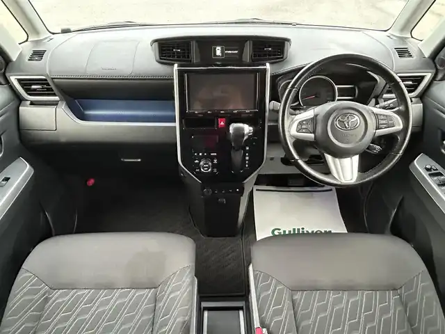 トヨタ ルーミー カスタムG－T 兵庫県 2017(平29)年 5万km ブラックマイカ/マゼンダベリーメタリック 純正SDナビ/フルセグテレビ/BTオーディオ/CD/DVD再生機能/バックカメラ/両側パワースライドドア/前席シートヒーター/スマートアシスト/純正15インチAW/純正フロアマット/LEDヘッドライト/オートライト/スマートキープッシュスタート/スペアキー