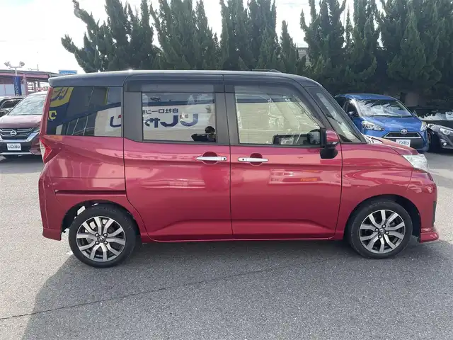 トヨタ ルーミー カスタムG－T 和歌山県 2017(平29)年 5万km ブラックマイカ/マゼンダベリーメタリック (株)IDOMが運営する【じしゃロン和歌山店】の自社ローン専用車両になります。こちらは現金またはオートローンご利用時の価格です。自社ローンご希望の方は別途その旨お申付け下さい/純正SDナビ/フルセグテレビ/BTオーディオ/CD/DVD再生機能/バックカメラ/両側パワースライドドア/前席シートヒーター/スマートアシスト/純正15インチAW/純正フロアマット/LEDヘッドライト/オートライト/スマートキープッシュスタート/スペアキー