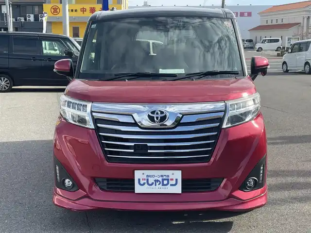 トヨタ ルーミー カスタムG－T 和歌山県 2017(平29)年 5万km ブラックマイカ/マゼンダベリーメタリック (株)IDOMが運営する【じしゃロン和歌山店】の自社ローン専用車両になります。こちらは現金またはオートローンご利用時の価格です。自社ローンご希望の方は別途その旨お申付け下さい/純正SDナビ/フルセグテレビ/BTオーディオ/CD/DVD再生機能/バックカメラ/両側パワースライドドア/前席シートヒーター/スマートアシスト/純正15インチAW/純正フロアマット/LEDヘッドライト/オートライト/スマートキープッシュスタート/スペアキー