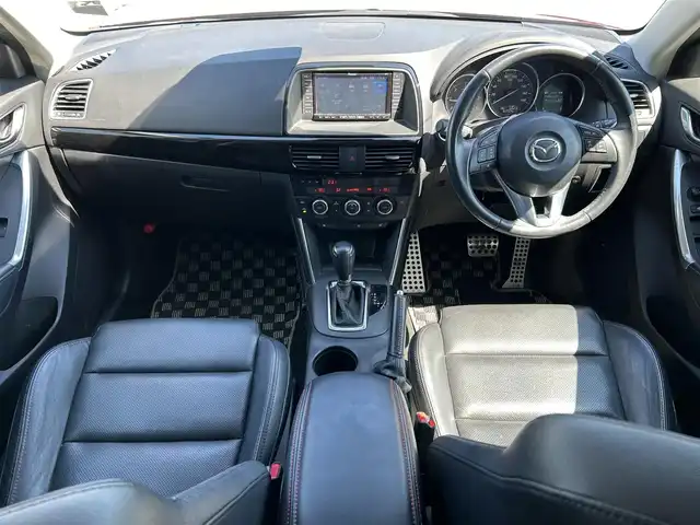 マツダ ＣＸ－５ XD Lパッケージ 愛媛県 2014(平26)年 8.2万km ジールレッドマイカ ディーラーOP純正ナビ/BT/AM・FM/CD/DVD/フルセグ/ETC/衝突軽減ブレーキ/コーナーセンサー/クルーズコントロール/前席シートヒーター/運転席パワーシート/本革シート/オートライト/HIDライト/ハロゲンフォグランプ/スマートキー/バックカメラ