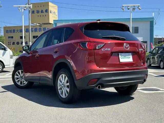マツダ ＣＸ－５ XD Lパッケージ 愛媛県 2014(平26)年 8.2万km ジールレッドマイカ ディーラーOP純正ナビ/BT/AM・FM/CD/DVD/フルセグ/ETC/衝突軽減ブレーキ/コーナーセンサー/クルーズコントロール/前席シートヒーター/運転席パワーシート/本革シート/オートライト/HIDライト/ハロゲンフォグランプ/スマートキー/バックカメラ