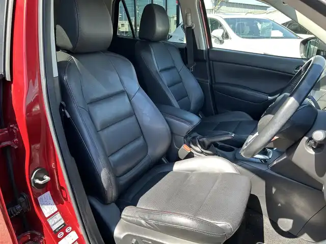マツダ ＣＸ－５ XD Lパッケージ 愛媛県 2014(平26)年 8.2万km ジールレッドマイカ ディーラーOP純正ナビ/BT/AM・FM/CD/DVD/フルセグ/ETC/衝突軽減ブレーキ/コーナーセンサー/クルーズコントロール/前席シートヒーター/運転席パワーシート/本革シート/オートライト/HIDライト/ハロゲンフォグランプ/スマートキー/バックカメラ