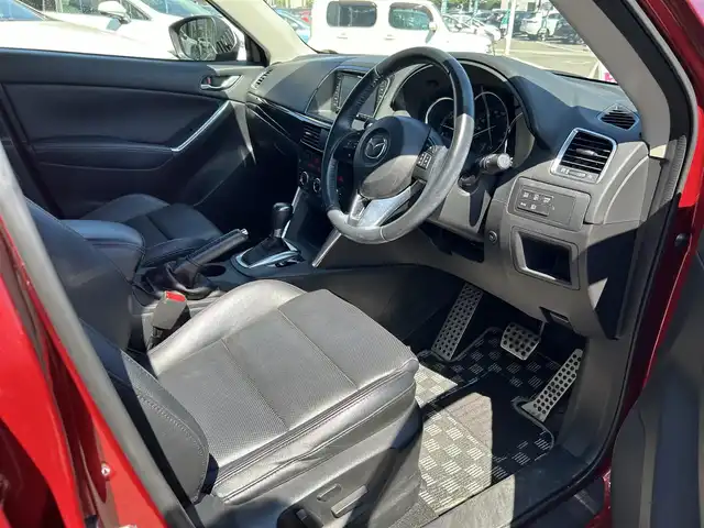 マツダ ＣＸ－５ XD Lパッケージ 愛媛県 2014(平26)年 8.2万km ジールレッドマイカ ディーラーOP純正ナビ/BT/AM・FM/CD/DVD/フルセグ/ETC/衝突軽減ブレーキ/コーナーセンサー/クルーズコントロール/前席シートヒーター/運転席パワーシート/本革シート/オートライト/HIDライト/ハロゲンフォグランプ/スマートキー/バックカメラ